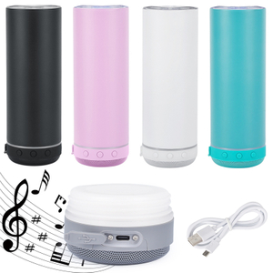 Tumbler inslithe le haghaidh sublimation le Bluetooth ceoil