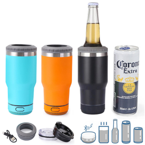 14oz Bluetooth Cainteoir Inslithe Can Cooler Mórdhíola