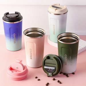 510ml 380ml Mug Caife Cruach Dhosmálta le Smart Touch Lid