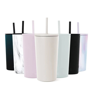 Tumbler Inslithe Fholúis Cruach Dhosmálta 12oz le clúdach