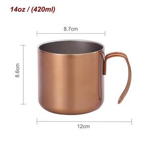 Éasca Miotal Láidir Hiking Allamuigh Camping Mug Le Láimhseáil